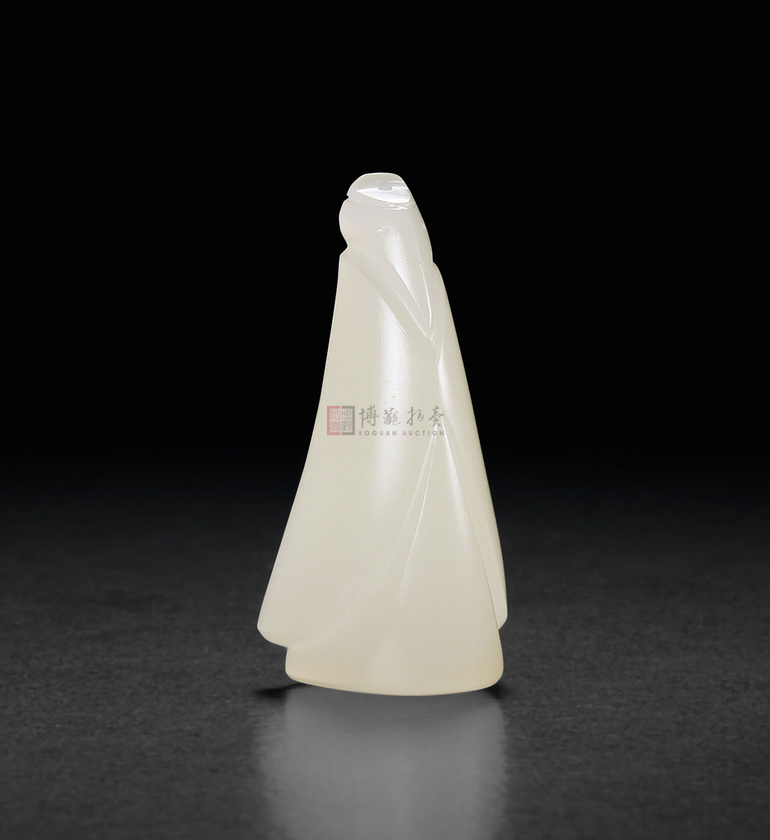白玉翁仲挂件